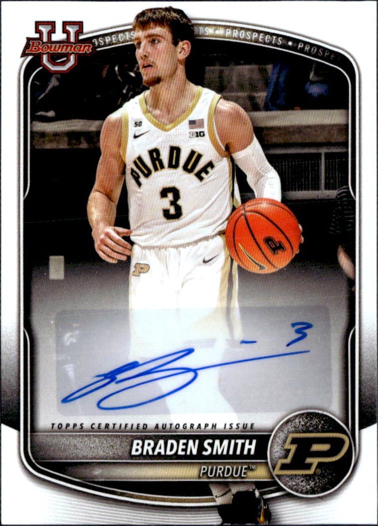 Braden Smith RC 2025 Bowman U Paper Prospect Rookie Auto-1