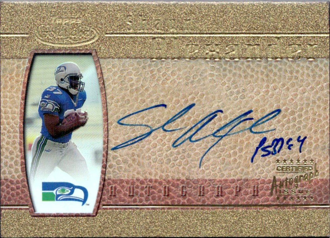 Shaun Alexander RC 2000 Topps Gold Label Rookie Auto-1