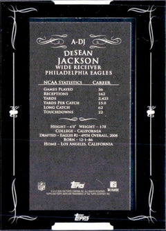 Desean Jackson 2006 Topps Mini Framed Auto-2