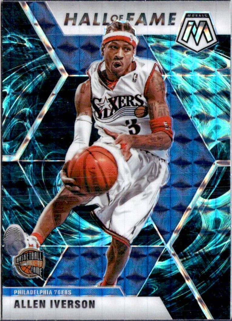 Allen Iverson 2019-20 Panini Mosaic Genesis Prizm Retail SSP #287-1