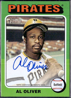 Al Oliver 2024 Topps Heritage Real One On Card Auto