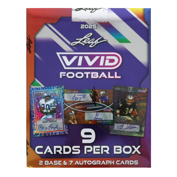 2025 Leaf Vivid Football Hobby Box-1