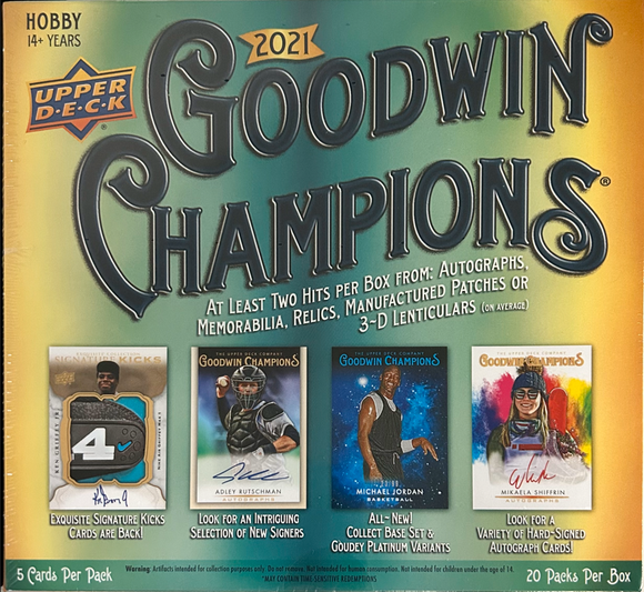 2021 Upper Deck Goodwin Champions Hobby Box