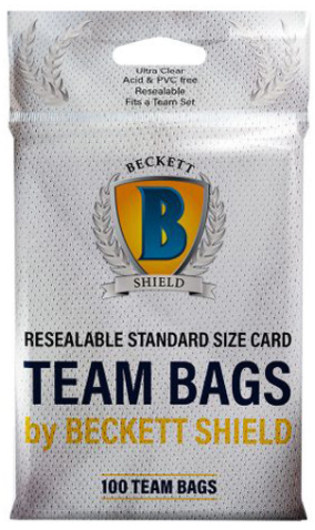 Beckett Shield Resealable Team Bags (100 per pack)