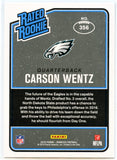 Carson Wentz RC 2016 Donruss Rated Rookie Eagles