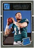 Carson Wentz RC 2016 Donruss Rated Rookie Eagles