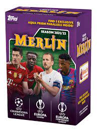 2021-22 Topps UEFA Champions League Merlin Chrome Soccer 8-Pack Blaster Box