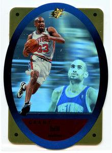 Grant Hill 1996-97 Upper Deck SPx Die Cut Hologram #15 Detroit Pistons