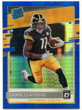 Chase Claypool RC 2020 Donruss Optic Blue Hyper Rated Rookie SP Steelers