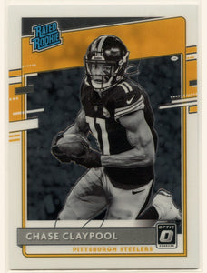 Chase Claypool RC 2020 Donruss Optic Negative Rated Rookie SP Steelers