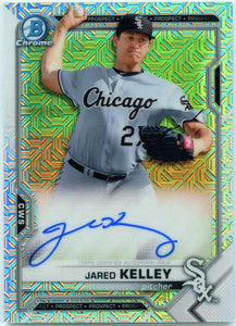 Jared Kelley 2021 Bowman Chrome Prospects Mega Box Auto Chicago White Sox