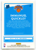 Immanuel Quickley RC 2020-21 Donruss Optic Rated Rookie New York Knicks