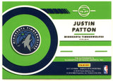 Justin Patton RC 2017-18 Donruss Optic Fastbreak Signatures Disco Auto SP Timberwolves