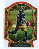 Chase Claypool RC 2020 Panini Select Red Die Cut Concourse Rookie SP Steelers