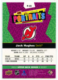 Jack Hughes 2020-21 Upper Deck Series 1 UD Portraits SP Devils
