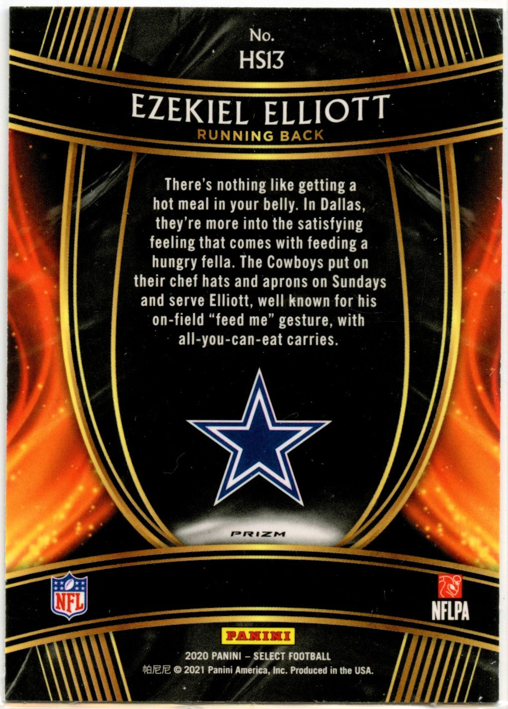 Ezekiel Elliott 2020 Panini Select Silver Prizm Hot Stars SP Cowboys –  CardCollector2