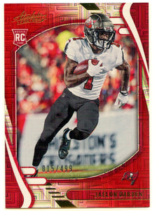 Jaelon Darden RC 2021 Panini Absolute Red Squares Rookie SP 15/499 Buccaneers
