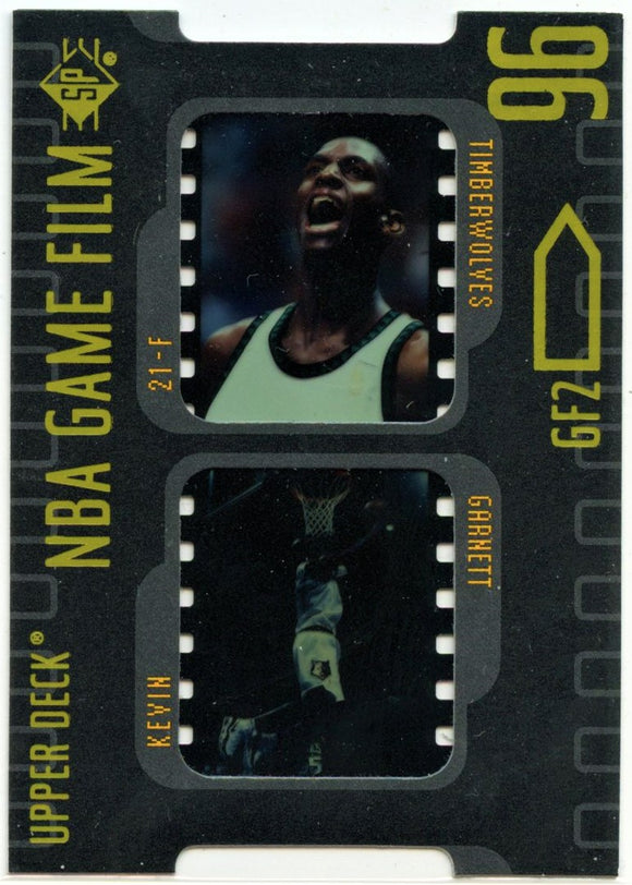 Kevin Garnett 1996-97 Upper Deck SP NBA Game Film Die Cut Minnesota Timberwolves
