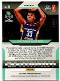 Natasha Howard 2021 Panini WNBA Prizm Green Pulsar 10/25 New York Liberty