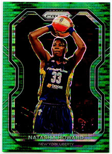Natasha Howard 2021 Panini WNBA Prizm Green Pulsar 10/25 New York Liberty