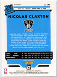 Nicolas Claxton RC 2019-20 Donruss Optic Purple Rated Rookie #171 Brooklyn Nets