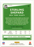 Sterling Shepard 2020 Donruss Optic White Sparkle New York Giants